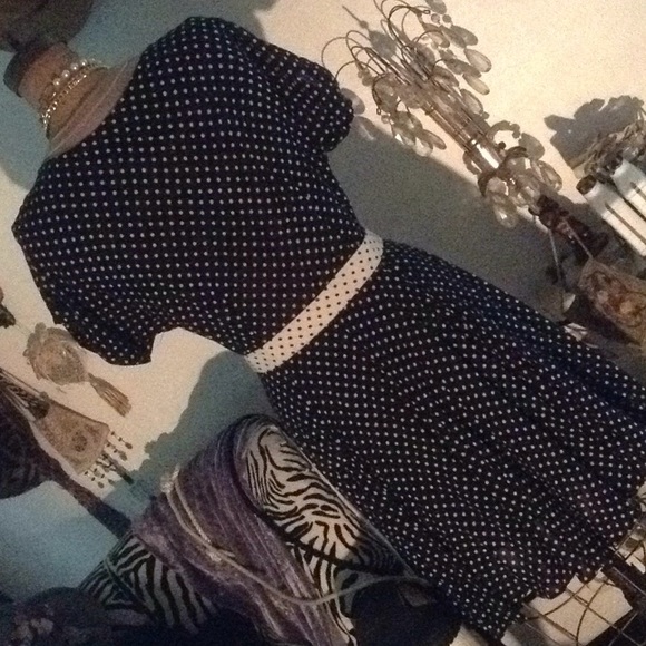 Esprit polka dot belted dress - Picture 3 of 4